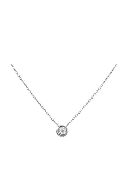 White Gold Women's Necklace Diamond Briyan 18k 038879 038879 Gold 18 Carats