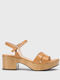 Iseo Leather Sandals Anatomic Tabac Brown