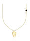 Women's Necklace Yellow Gold 14K Skull Kl11100217