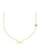Women's Yellow Gold Necklace K14 Girl Kl11100177