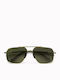 Etnia Barcelona Men's Sunglasses with Gold Metal Frame and Gold Gradient Polarized Lens 476574