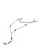 Karmafashion Damen Halskette Stahl 316l Doppelter Kette Silber 2312-202a