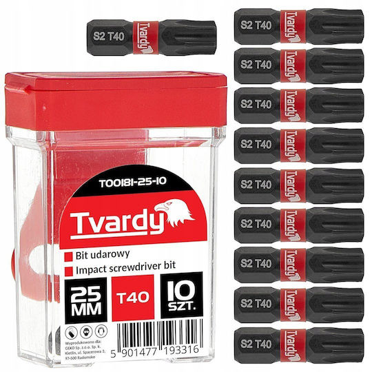 T40 Impact Bit 25mm S2 – Box 10/120