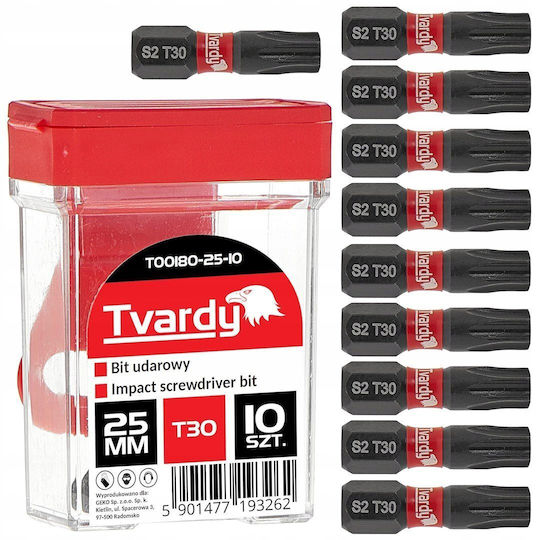 T30 25mm S2 Impact Schraubendreher-Bits – Box 10 100 1200