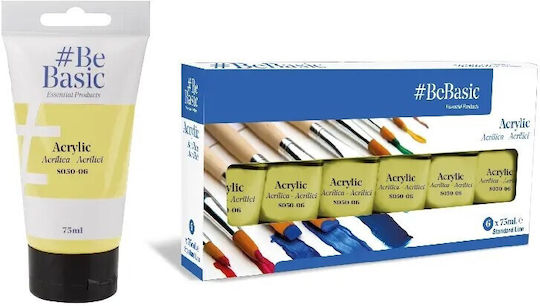 Ακρυλικό Ζωγραφικής Bebasic S050-06 Κίτρινο Lemon Yellow 75ml