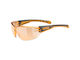 Uvex Cycling Glasses with Orange Frame & Dark Lenses