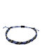 Siballba Herren Makramee Armband Lila Schwarz Grau