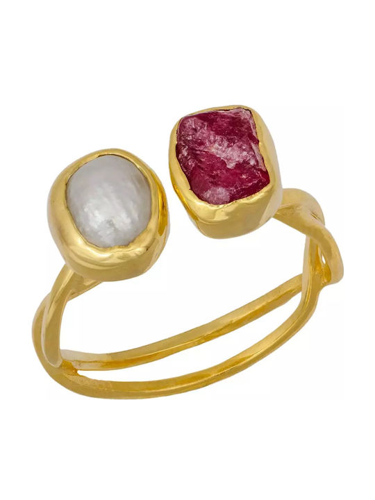 Women's Gold Plated Silver Ring