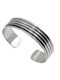 Tribute Silber Unisex Handschellen Mit 16 Millimeter Dicke Oxidiert