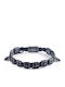 Tribute Herren Armband Edelstahl Stahl Weiß Vergoldet