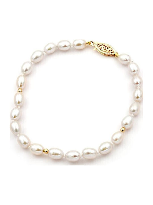 Βραχιόλι Μαργαριτάρια Fresh Water Pearl 5,0×7,0mm Κ14 110545 Pearls Βραχιόλι Μαργαριτάρια Fresh Water Pearl 5,0×7,0mm Κ14 110545 Pearls