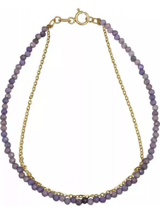 Χειροποίητο Βραχιόλι Nephrite K9 Αλυσίδα 045972 045972 Χρυσός 9 Καράτια