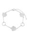 Silver Women's Bracelet 925 Flowers Br21200078