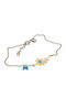 Arteon Silver 925° Chain Bracelet Colorful Lucky Charm Small Stone 12093-000