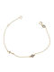 Delicate Gold Plated Silver Bracelet Eye Cross