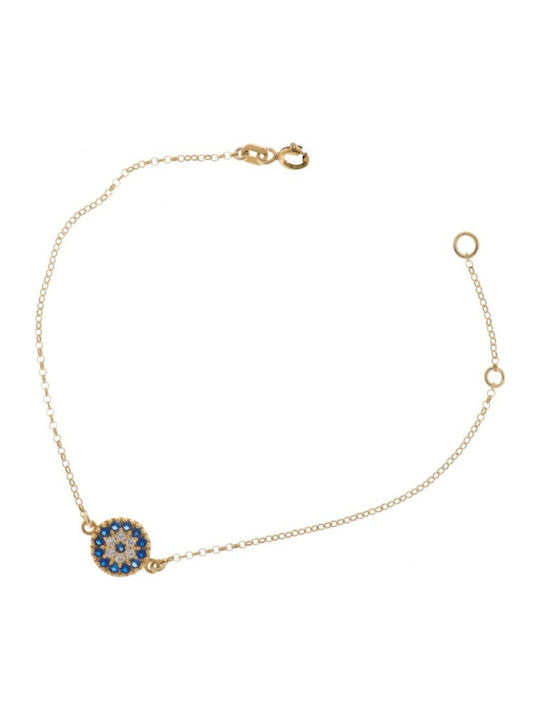 Zartes Vergoldetes Silber Armband Mit Steinen Z...
