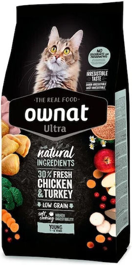 Ownat Dry Food for Young Cats with Chicken / Turkey 3kg