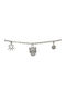 Silver 925 Bracelet Pendant Panther Heart Zircon