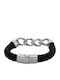 Brățară Pentru Bărbați Brățară Din Piele Tip Cuff Oțel Inoxidabil 22 Centimetri Tribute 0230367401