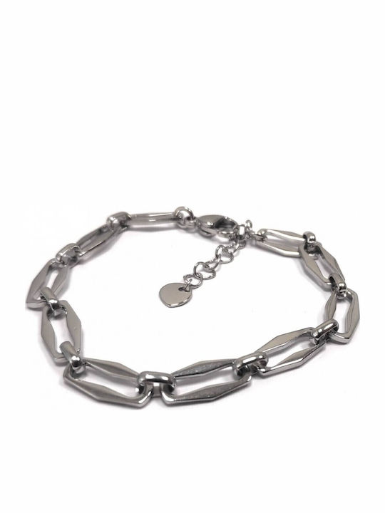 Karmafashion Damen Armband Stahl 316l Kette Silbern 2222-074a