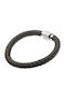 Armband Hand Braun Leder Edelstahl Br-art00235kl
