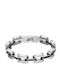 Stahlarmband Hand Schwarz Silber Br-art00028bl1
