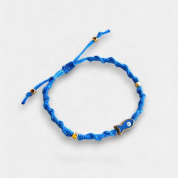 Artifact Damen Makramee Armband Blaues Fischchen