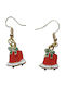 Handmade Gold Plated Metallic Christmas Bell Earrings 4cm Tatu Moyo