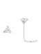 Precious Nose Stud Single White Gold 14K Dgsc-trw Transparent