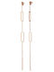 Damentliche Ohrringe Stahl 316l Roségold Art 02068