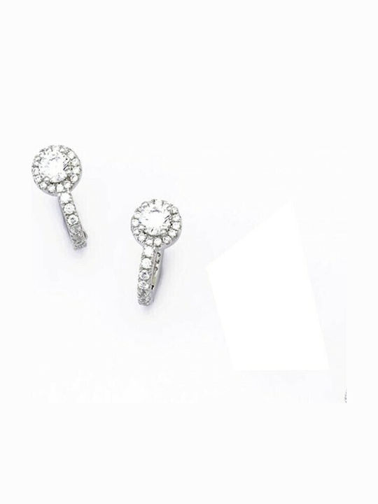Silver Union Women's Earrings Silver Stones Zircon Se0061