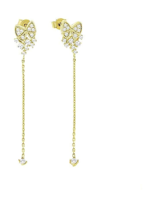 14K Yellow Gold Pendant Earrings Fiocchi Sk11100116