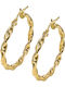 14κ Gold Reifen Ohrringe Sk1008