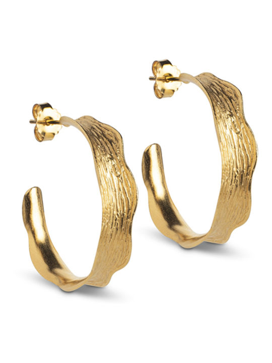 Enamel Hoops Ane Large E288gm 18k Gold Plated 925 Sterling Silver