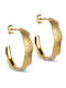 Enamel Hoops Ane Large E288gm 18k Gold Plated 925 Sterling Silver