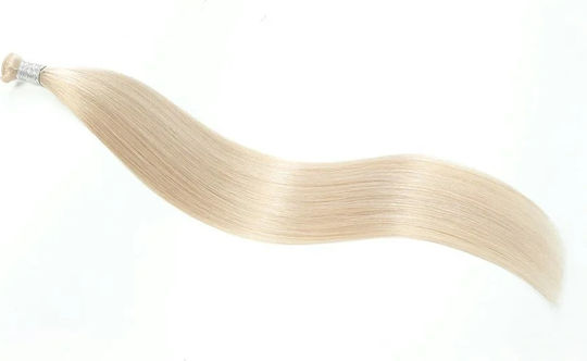 Hair Duty Τρέσα με Φυσική Τρίχα Ρεμί σε Ξανθό Πλατινέ Χρώμα 60cm