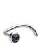 Blomdahl Ohrringe Nase Medizinisches Titan Schwarzer Kristallstein 3mm 121c