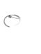 Silver Nose Hoop Earring Rhinestone 1 Centimeter Diameter