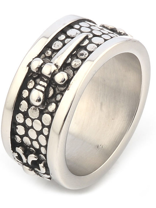 Männer Ritter Edelstahl Stahl Oxidiert Tribute 0430693401