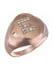 Aur Roz Ineluri Monogramă E K14 025550 025550 Aur 14 Carate