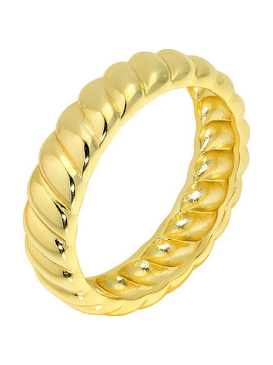 Princesilvero Ring Gold Spinner Twisted Silver 925 3zk-rg138-3
