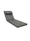 SofiSila Black Sunbed Cushion with Backrest