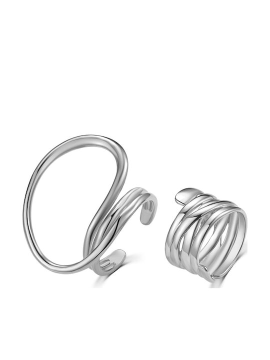 Retro Rings Ασημί Κράμα Ορειχάλκου