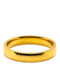 Ring Wedding Band Thickness 4mm Gold Steel