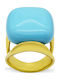 Gold Türkis Ring 18 Karat Dαχ00450