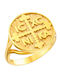 Women's Gold 14K Konstantinato Ring "Ic Xc Ni Ka" 21900y