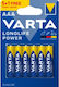 Varta Longlife Power Alkaline Batteries AAA 1.5V 6pcs