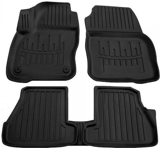 Race Axion Set of Front and Rear Mats 5pcs Tray Type for Ford Focus 2011-2018 Black