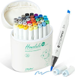 Ohuhu Honolulu Brush & Chisel Μαρκαδόρος Αλκοόλης