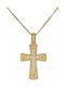 Baptismal Crosses Chain Handmade Byzantine Cross Baptism 14K Chain 042013c 042013c Gold 14 Carats